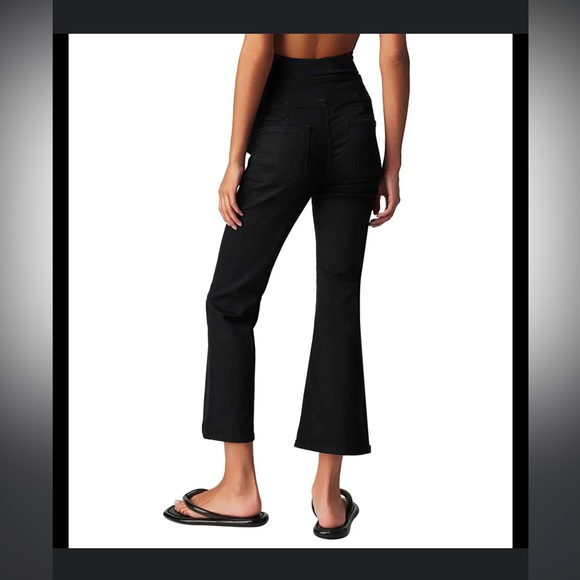 Free People- We The Free In My Feelings Cropped Stretchy Jeans - NWT - Picture 2 of 4